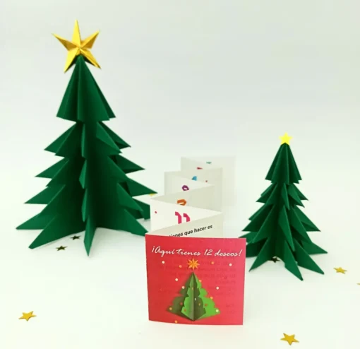 Origami 12 Deseos de Navidad 🎄♥️ Postales